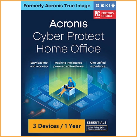 Acronis Cyber Protect Home Office Essentials - 3 Devices - 1 Year [EU]