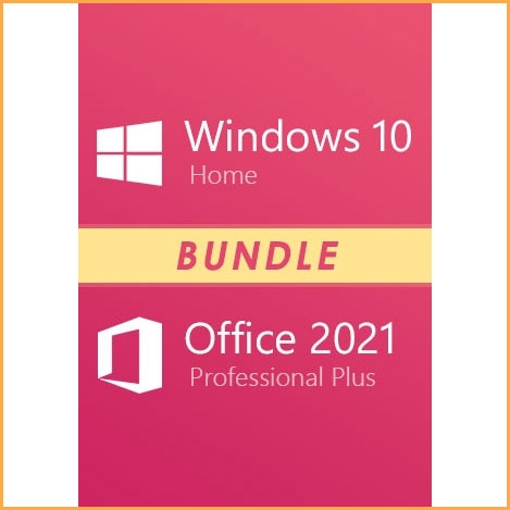 Windows 10 Home + Office 2021 Professional Plus Keys Bundle